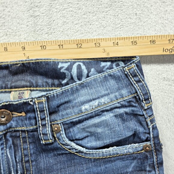 Silver Jeans Konrad Jeans Mens 30x32 Distressed Straight Leg Denim 925 Series - Picture 11 of 14